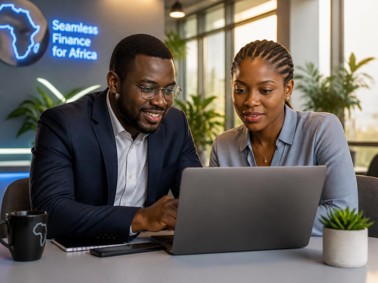 Orstra team collaborating in a modern African fintech office